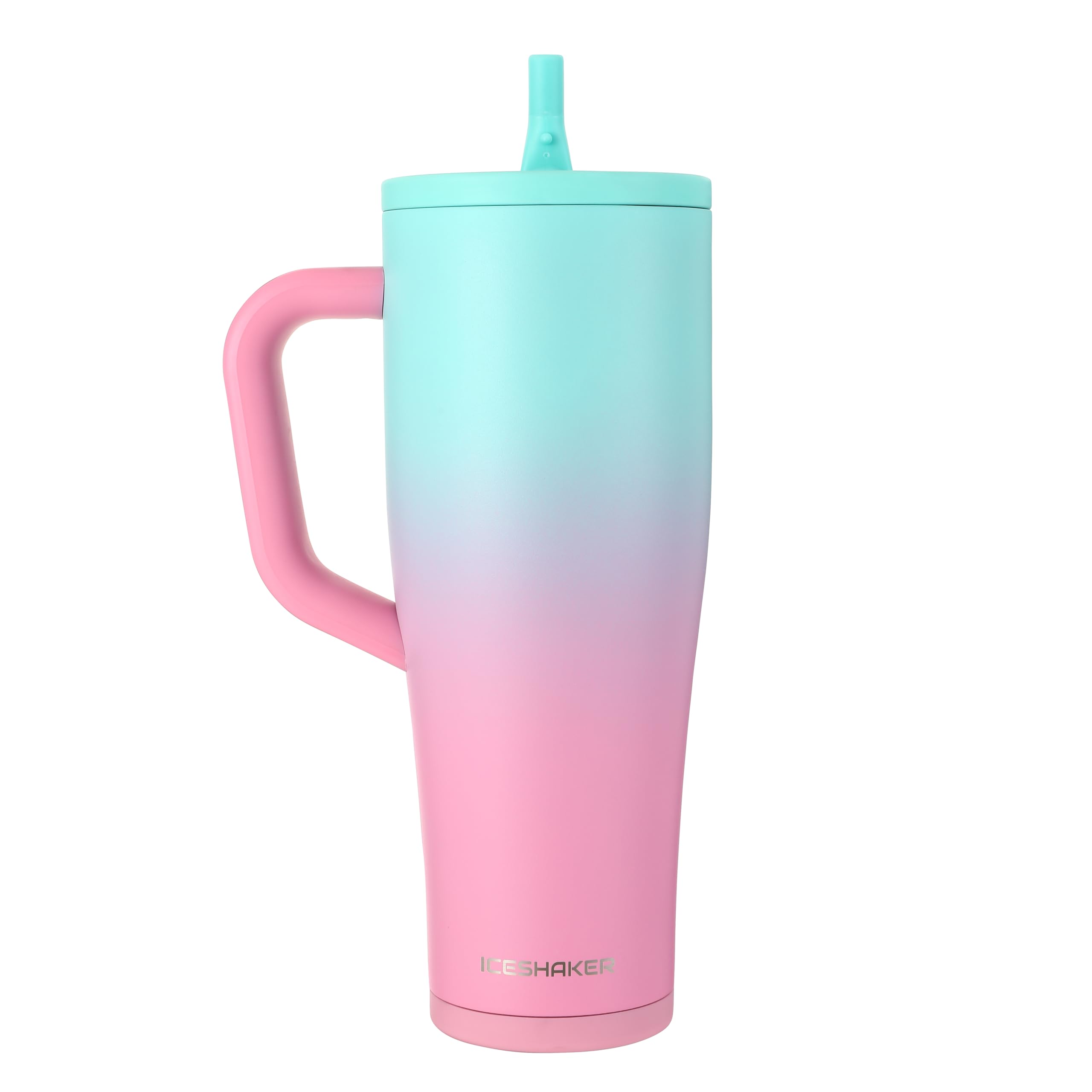 Amazon.com | Ice Shaker 40 oz Tumbler with Handle and Straw | 40oz
